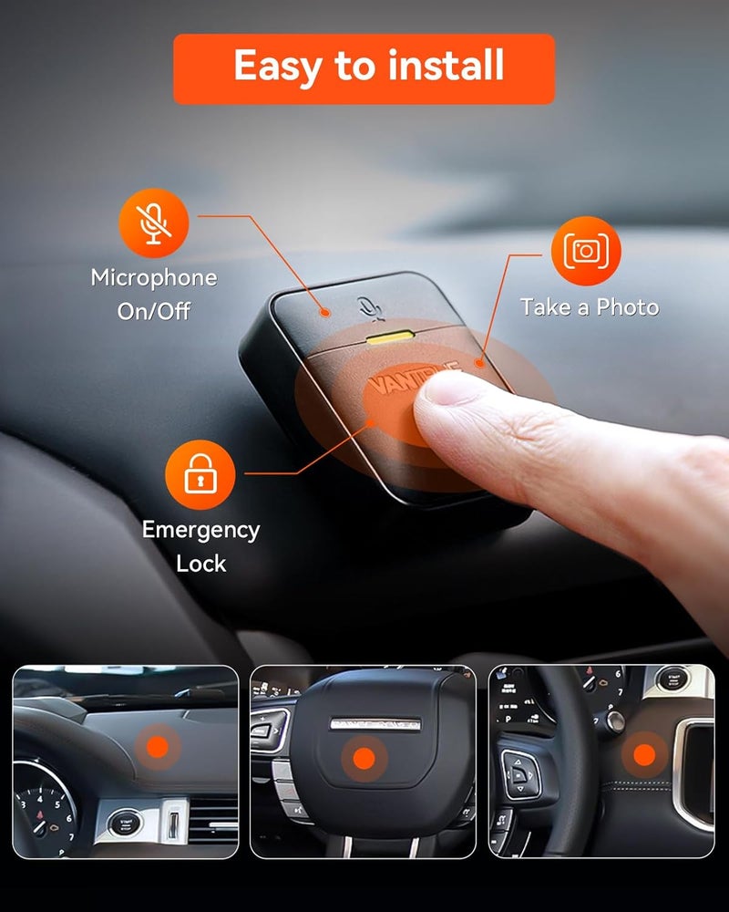 Vantrue Remote Control with Event Locking, Snapshot, Audio ON/Off Function, 9.8ft Range for N4 Pro S, N5S, N4S,N5,N4, E1 Pro,E2, E360, N2X, S1 Pro(Max) Dash Cam - Image 2